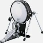 a real pedal hitting a mesh head