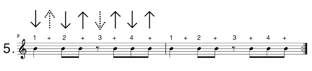 strum pattern 5 swung