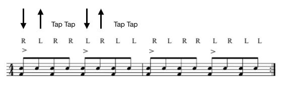 Paradiddles 8th notes