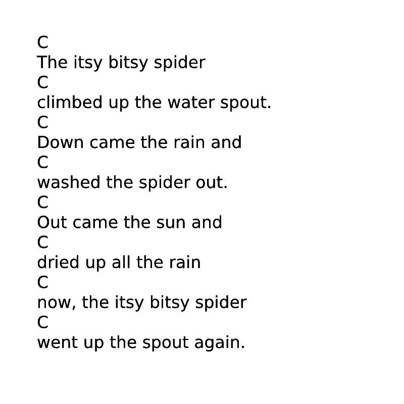Itsy bitsy spider