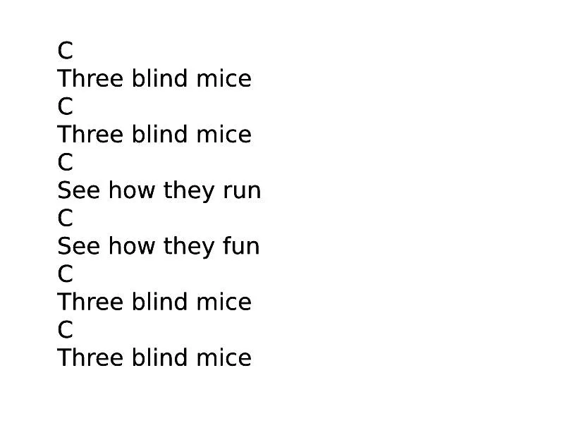 3 blind mice