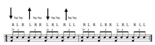 Double Paradiddles in Triplets
