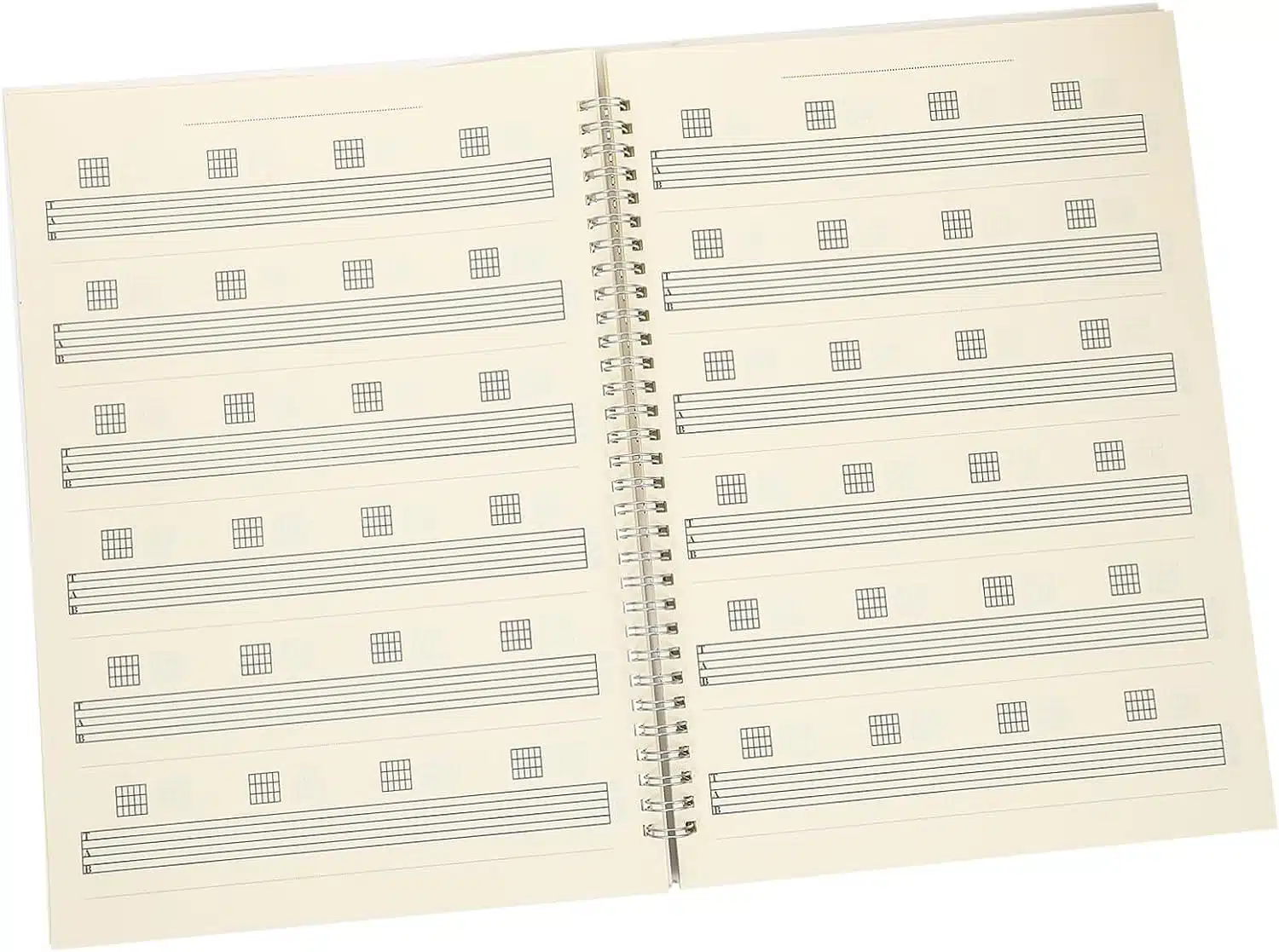 Livre de note de guitare