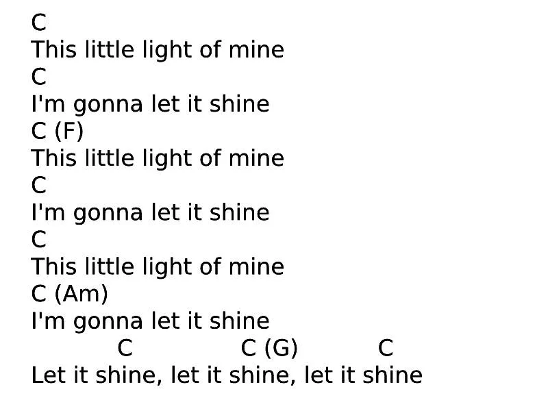 This little light of mine
