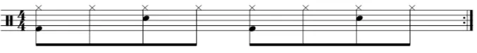 Eye of the Tiger eighth notes